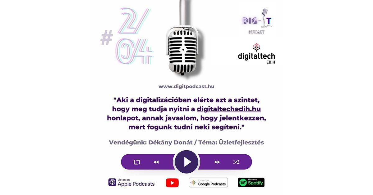 uzletfejlesztes business development podcast digitpodcast digitaltech edih